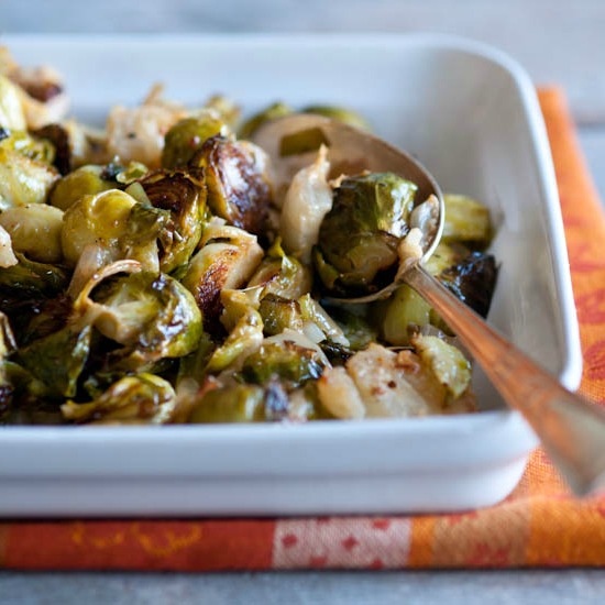 roasted spicy brussels sprouts