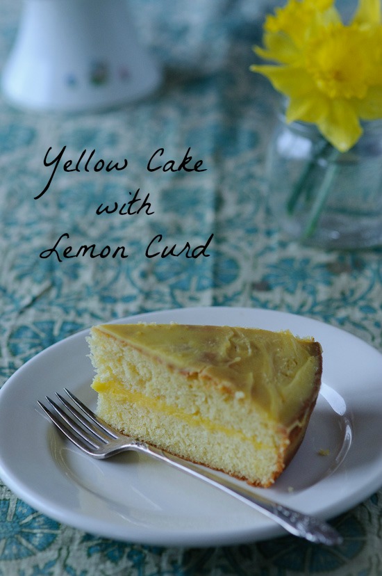 Yellow Cake with Lemon Curd from Healthy Green Kitchen