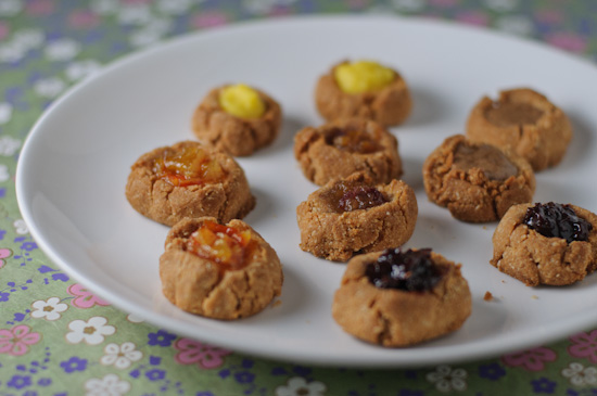 Grain-free Thumbprint Cookies from Healthy Green KItchen
