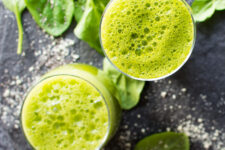 A quick, immune boosting green citrus smoothie. Perfect for taking on the go on a morning you're in a rush!
