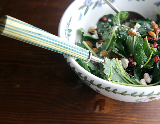 Baby Kale Pomegranate Salad | Healthy Green Kitchen