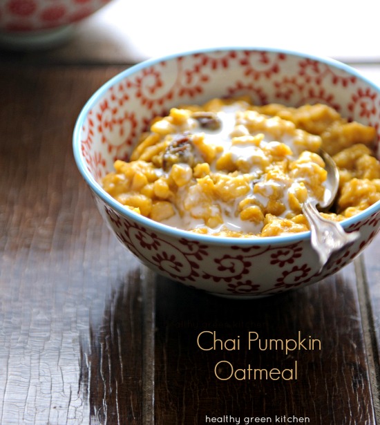 Chai Pumpkin Oatmeal | Healthy Green Kitchen