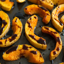 Roasted Butternut Squash with a Balsamic Reduction | Lauren Caris Cooks