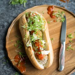 Vegan Meatball Sub. This delicious version uses mushrooms as a base for a hearty, satisfying sandwich that will curb all your cravings!